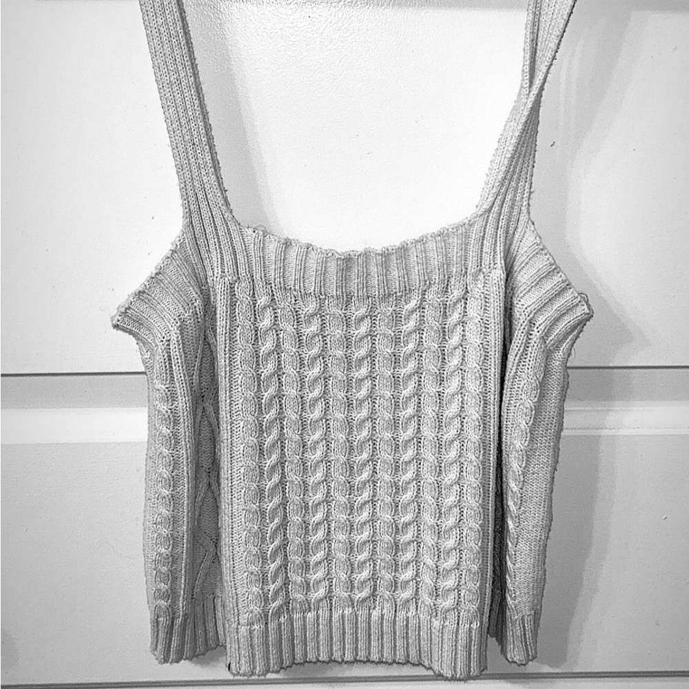 These three boutique - white sweater tank